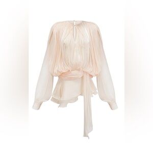 Miss Rosier - EUGÉNIE FULLY-PLEATED RUFFLED MINI DRESS